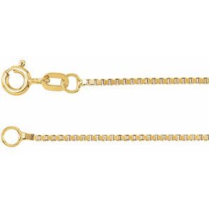 14K Yellow Gold-Filled 1 mm Box 16 Chain