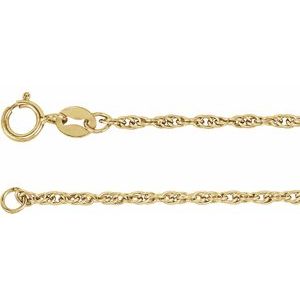 14K Yellow Gold-Filled 1.75 mm Rope 20 Chain