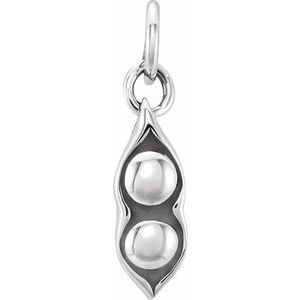 Sterling Silver Two Peas in a Pod Charm
