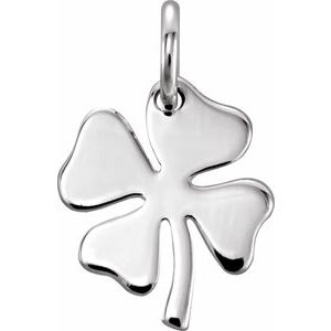 Sterling Silver Four-Leaf Clover Charm