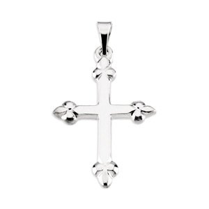 Sterling Silver 21x16 mm Cross Pendant