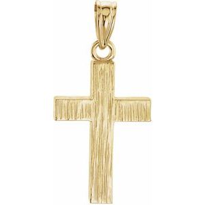 14K Yellow 20x13 mm Cross Pendant