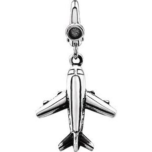 Sterling Silver Plane Charm
