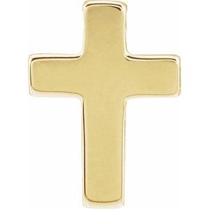 14K Yellow Petite Cross Slide Pendant