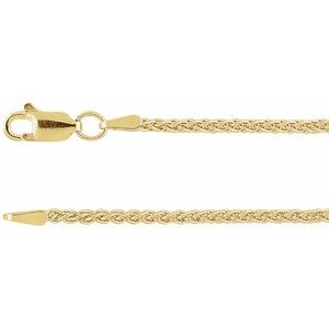 14K Yellow 1.8 mm Wheat 20 Chain