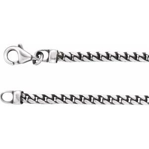 Sterling Silver 3 mm Franco 24 Chain