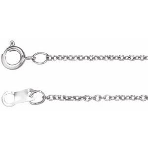 Platinum 1 mm Adjustable Cable 6 1/2-7 1/2 Chain