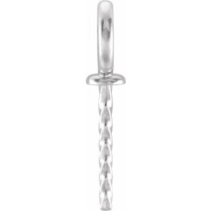 18K White 6 mm OD Pendant Mounting for 6-12 mm Pearl