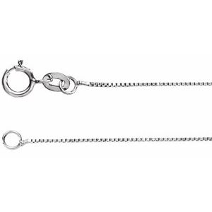 Sterling Silver .55 mm Box 20 Chain