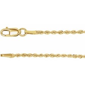 14K Yellow 1.5 mm Rope 24 Chain