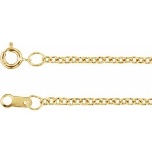 10K Yellow 1.5 mm Cable 16-18-20-24 Chain