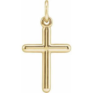 14K Yellow Cross Pendant