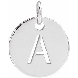 Sterling Silver Initial A Pendant