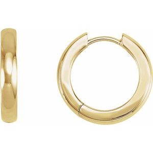 14K Yellow 16 mm Hoop Earring