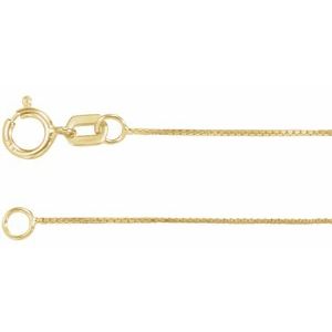 14K Yellow .55 mm Box 24 Chain