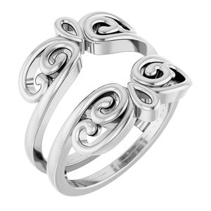 14K White Bridal Ring Guard