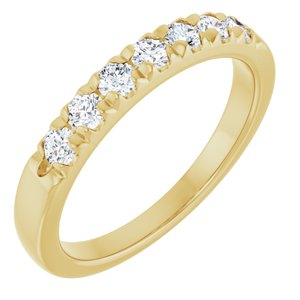 14K Yellow 3/8 CTW Lab-Grown Diamond Anniversary Band