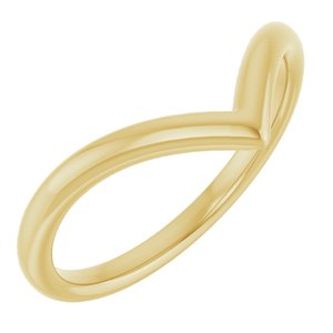 14K Yellow Contour Band