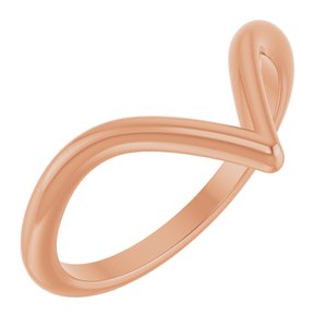 14K Rose Contour Band