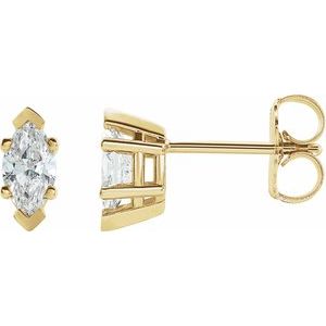 14K Yellow 1/2 CTW Lab-Grown Diamond Earrings