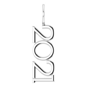Sterling Silver 2021 Year Charm/Pendant
