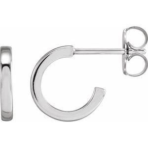 Sterling Silver 10 mm Hoop Earrings