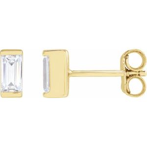 14K Yellow 3/8 CTW Lab-Grown Diamond Earrings