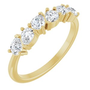 14K Yellow 7/8 CTW Lab-Grown Diamond Anniversary Band