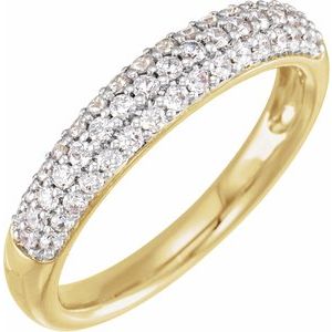 14K Yellow 1/2 CTW Lab-Grown Diamond Ring