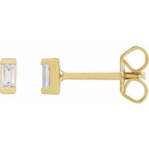 14K Yellow .08 CTW Lab-Grown Diamond Earrings